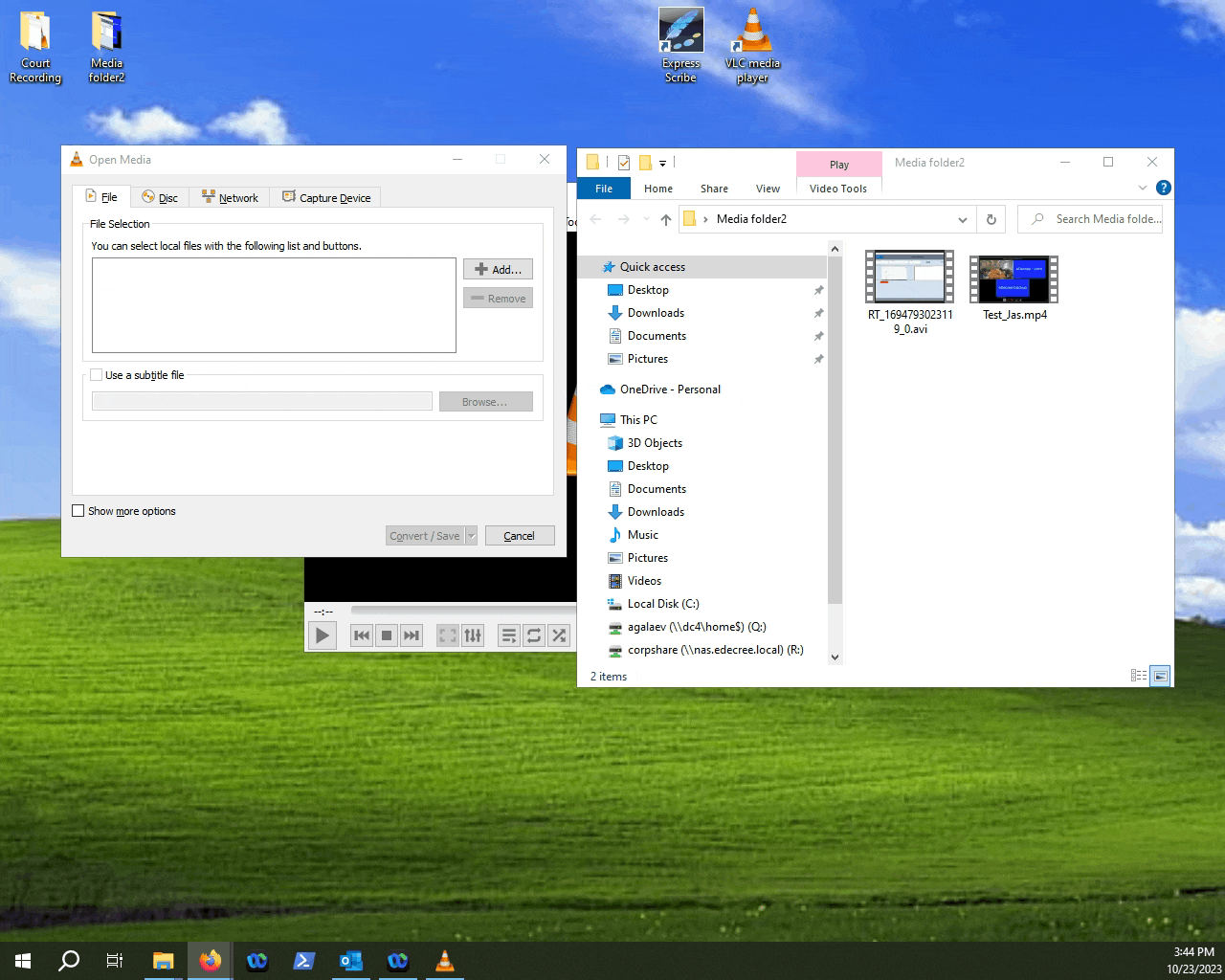Converting media files using vlc media player 